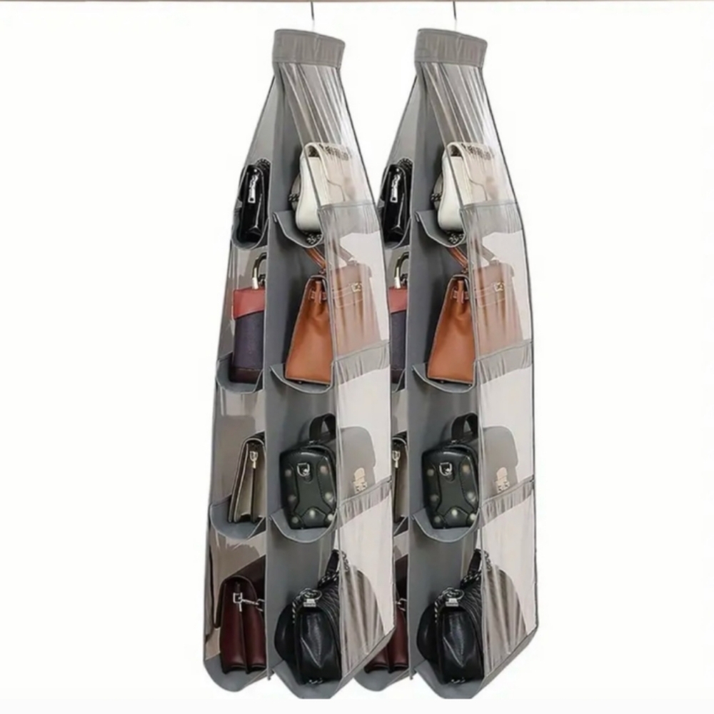 Purse Closet Organizer (Holds 8 Bags) Black New!